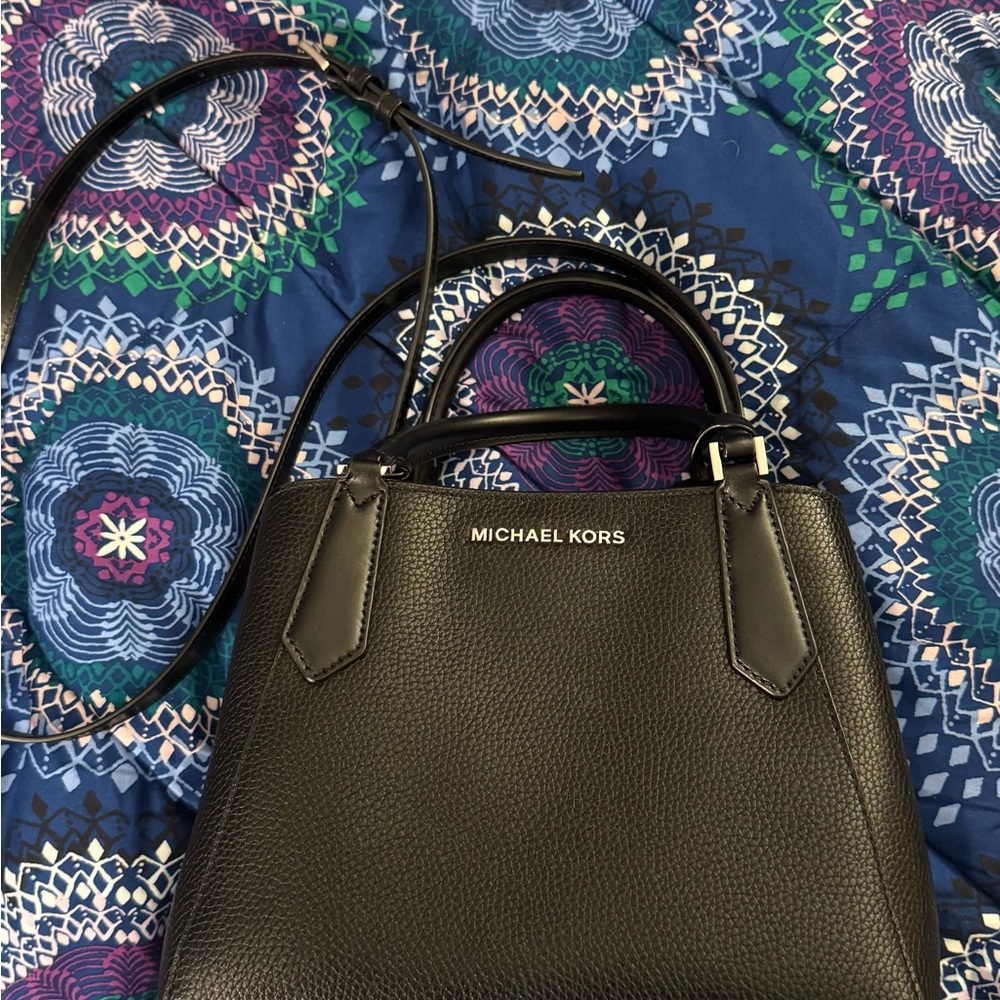 Michael Kors Black Satchel Structured Design
